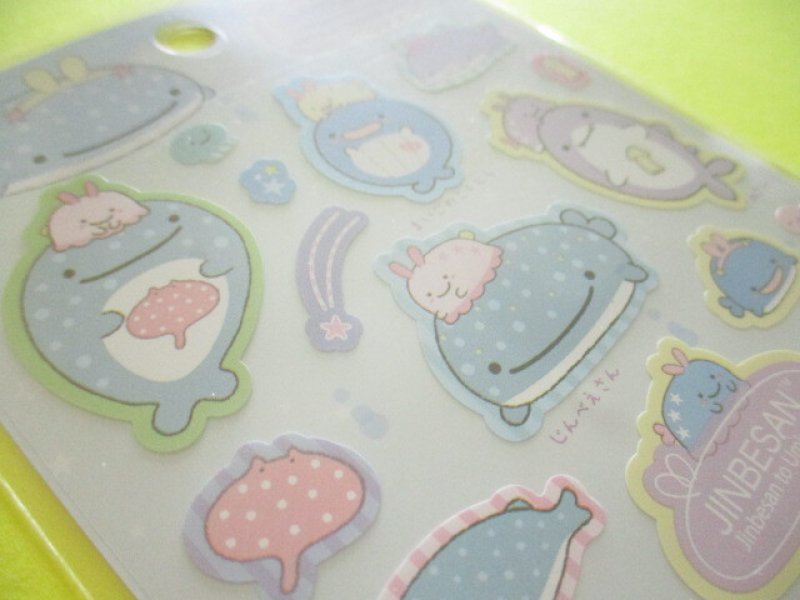 Photo3: Kawaii Cute Stickers Sheet Jinbesan San-x *Jinbesan & Umiusagi (SE53402)