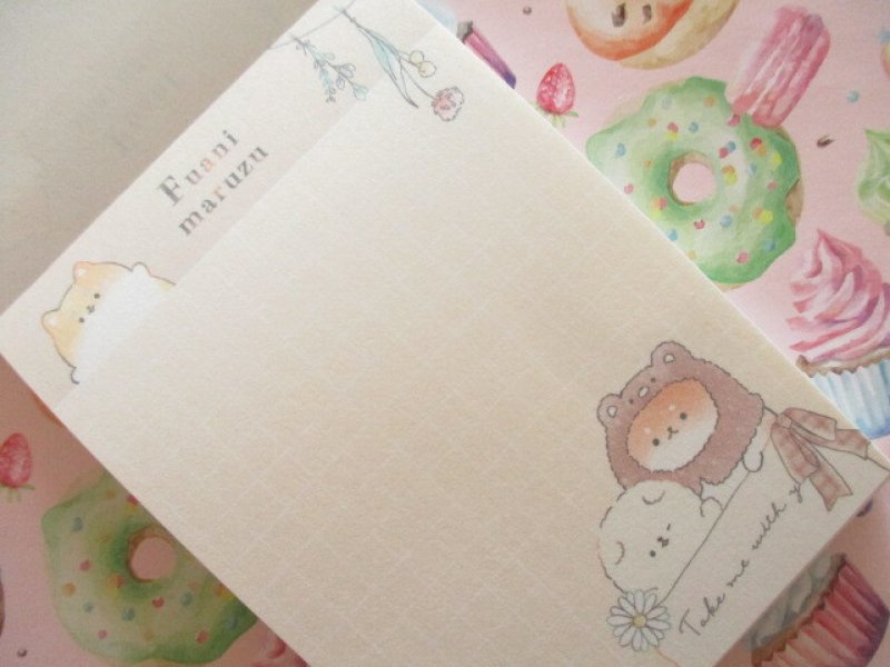 Photo1: Kawaii Cute Mini Memo Pad Crux *Fuanimaruzu (107998)