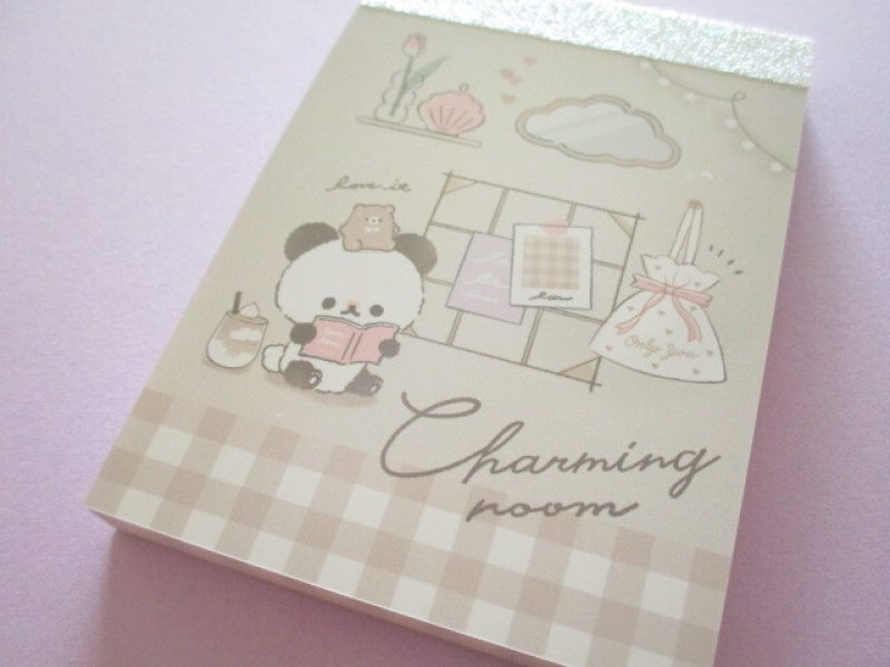 Photo1: Kawaii Cute Mini Memo Pad Q-LiA  *Panda (64682) (1)