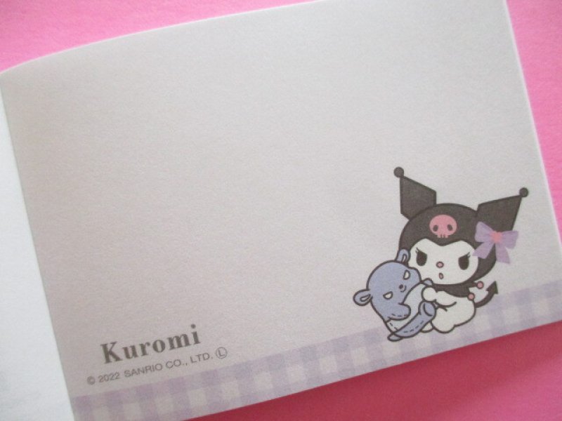 Photo2: Kawaii Cute Mini Memo Pad Kuromi Sanrio *Réve De Ruban (301288) 