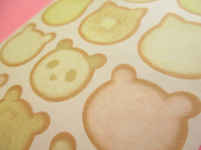 Photo3: Kawaii Cute Masking Label Stickers Set Do-Best *Animal Toast B (LJP-ST-17-B)