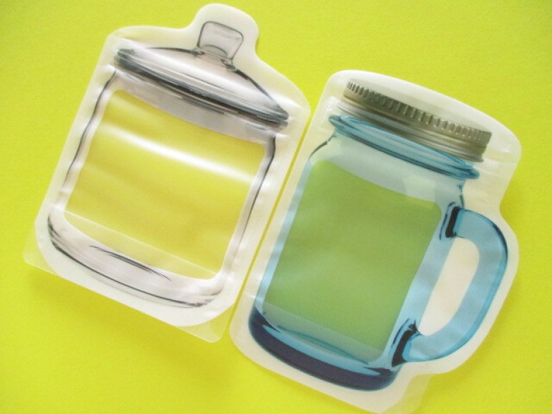 Photo2: 4 packs Kawaii Cute Standing Zipper Bags Set Crea ,Inc