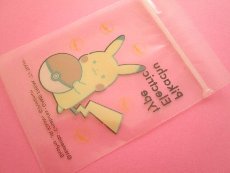Photo2: 10pcs Kawaii Cute Pokémon Small Zipper Bags Set Showa-Note (SZBS-PK)