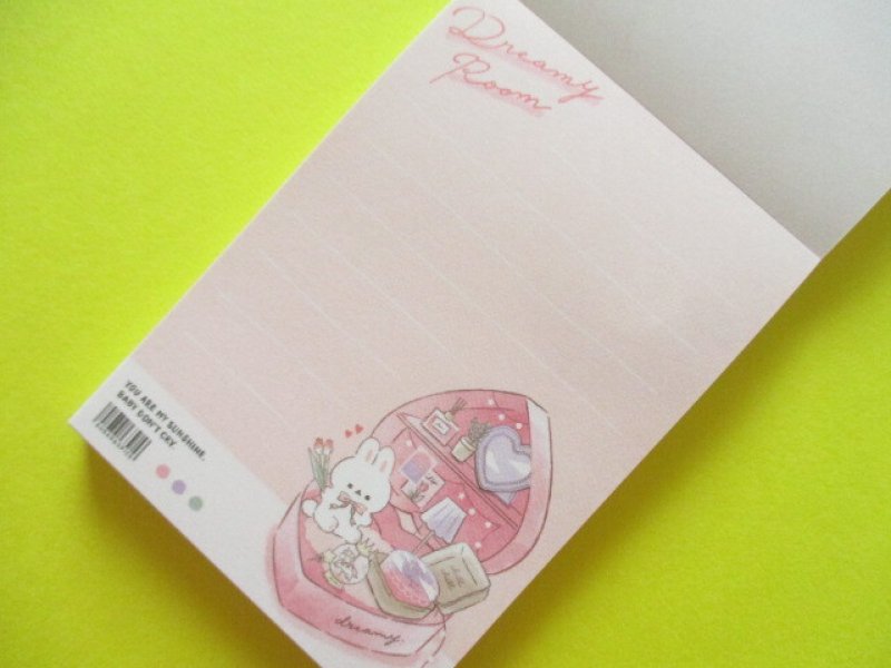 Photo1: Kawaii Cute Mini Memo Pad Q-LiA  *Dreamy Room/Rabbit (60325)