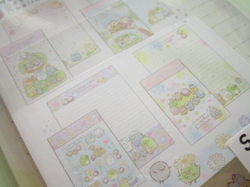 Photo3: Kawaii Cute Regular Letter Set San-x Sumikkogurashi *Playing as a Little Bird (LH75101)