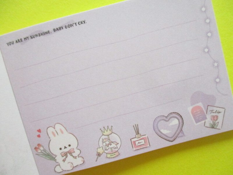 Photo2: Kawaii Cute Mini Memo Pad Q-LiA  *Dreamy Room/Rabbit (60325)