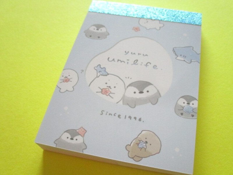 Photo1: Kawaii Cute Mini Memo Pad Q-LiA  *ゆるうみライフ (60326) (1)