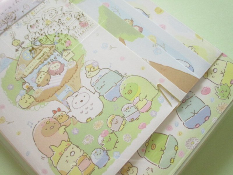 Photo2: Kawaii Cute Regular Letter Set San-x Sumikkogurashi *Playing as a Little Bird (LH75101)