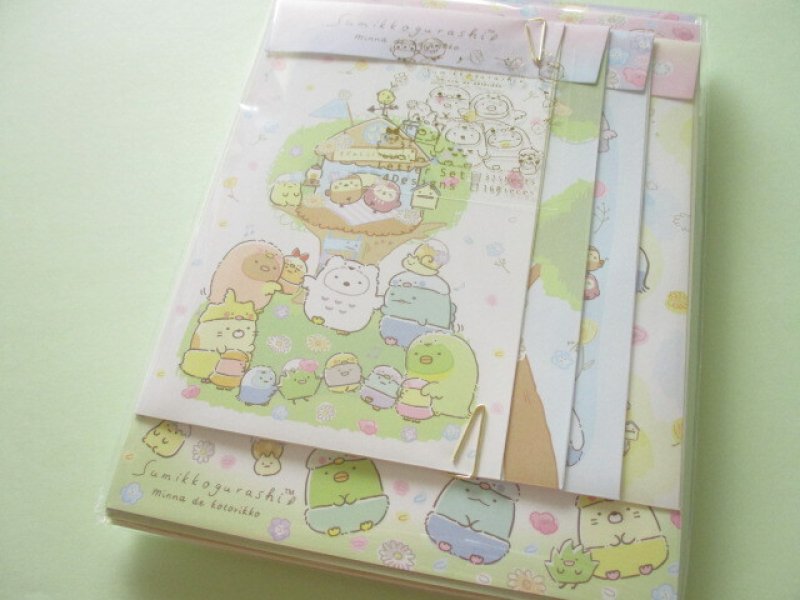 Photo1: Kawaii Cute Regular Letter Set San-x Sumikkogurashi *Playing as a Little Bird (LH75101) (1)