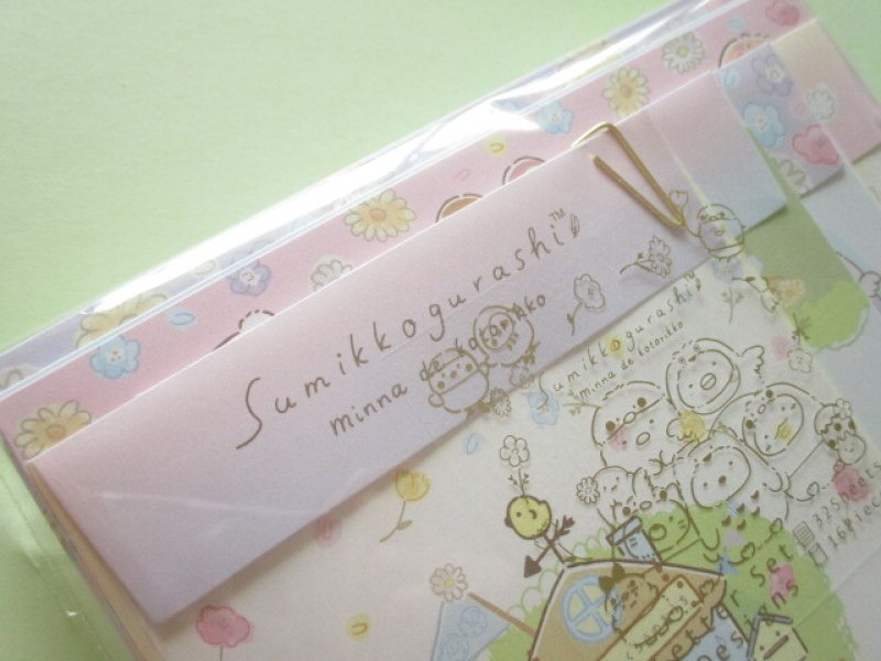 Photo1: Kawaii Cute Regular Letter Set San-x Sumikkogurashi *Playing as a Little Bird (LH75101)