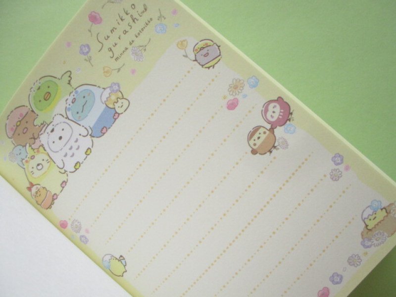 Photo3: Kawaii Cute Large Memo Pad Sumikkogurashi San-x *Playing as a Little Bird (MH09402)
