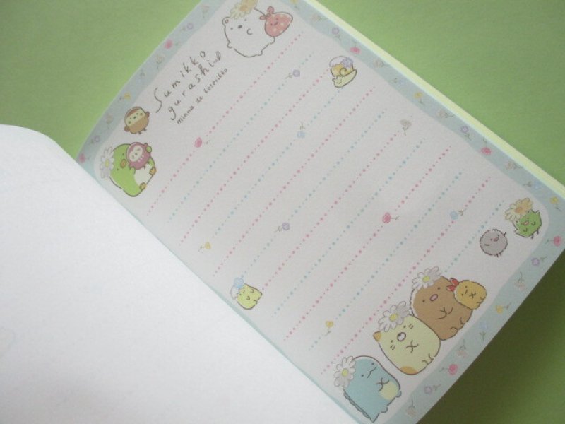 Photo1: Kawaii Cute Large Memo Pad Sumikkogurashi San-x *Playing as a Little Bird (MH09402)