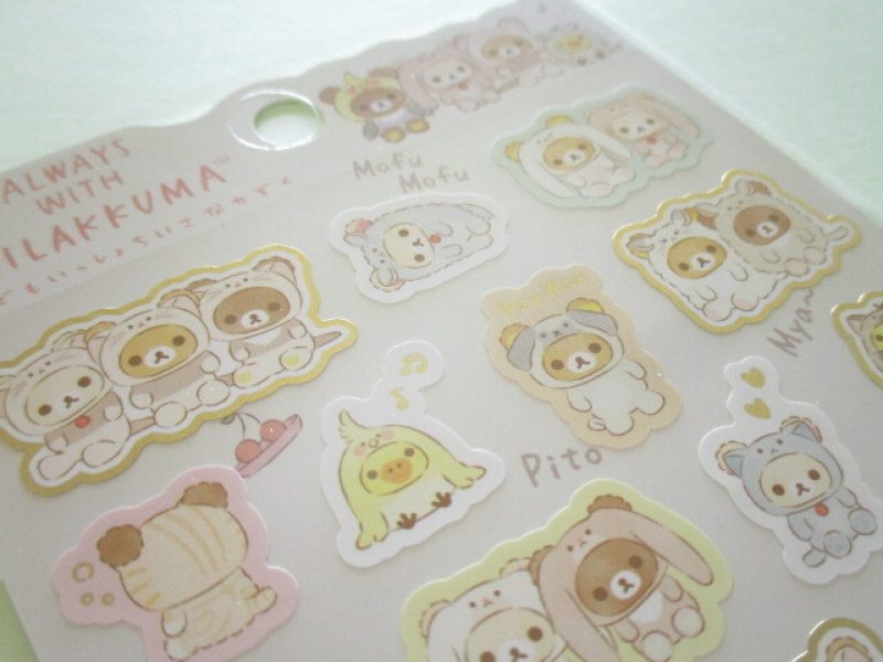 Photo3: Kawaii Cute Sticker Sheet Always with Rilakkuma San-x *Your Little Family (SE53902)