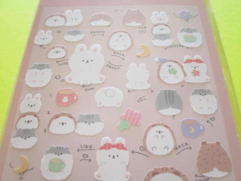 Photo1: Kawaii Cute Fuwatto Time Stickers Sheet Crux *Fuwahari (109233)