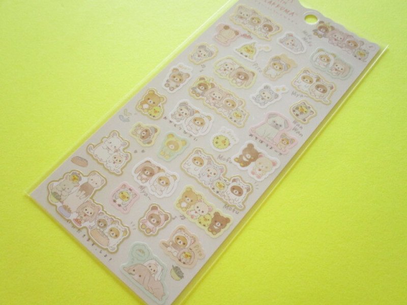 Photo1: Kawaii Cute Sticker Sheet Always with Rilakkuma San-x *Your Little Family (SE53902) (1)