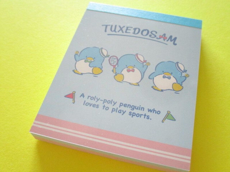 Photo1: Kawaii Cute Mini  Memo Pad Sanrio *Tuxedo Sam (Tennis) (1)