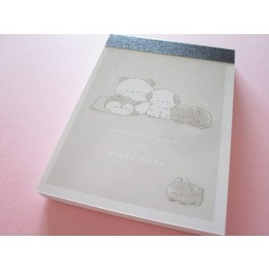 Photo: Kawaii Cute Mini Memo Pad Kamio Japan *Monochrome Mofu Mofu (206778)