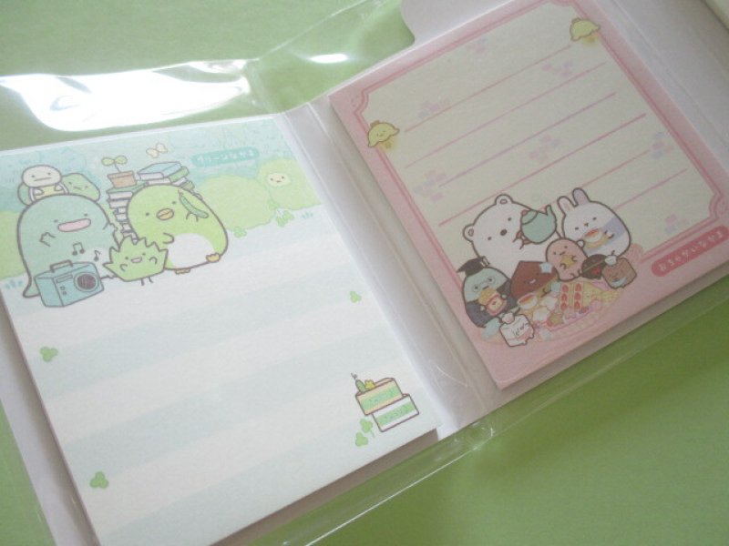 Photo1: Kawaii Cute Patapata Mini Memo Pad Set Sumikkogurashi San-x *We all get together (MH09802)