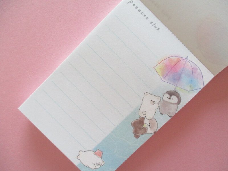 Photo1: Kawaii Cute Mini Memo Pad Potetto Club Crux  *ふわふわ (108677）