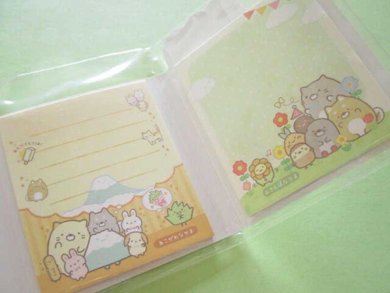 Photo2: Kawaii Cute Patapata Mini Memo Pad Set Sumikkogurashi San-x *We all get together (MH09801)