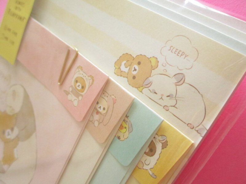 Photo1: Kawaii Cute Regular Letter Set  Always with Rilakkuma San-x *Your Little Family (LH75302)