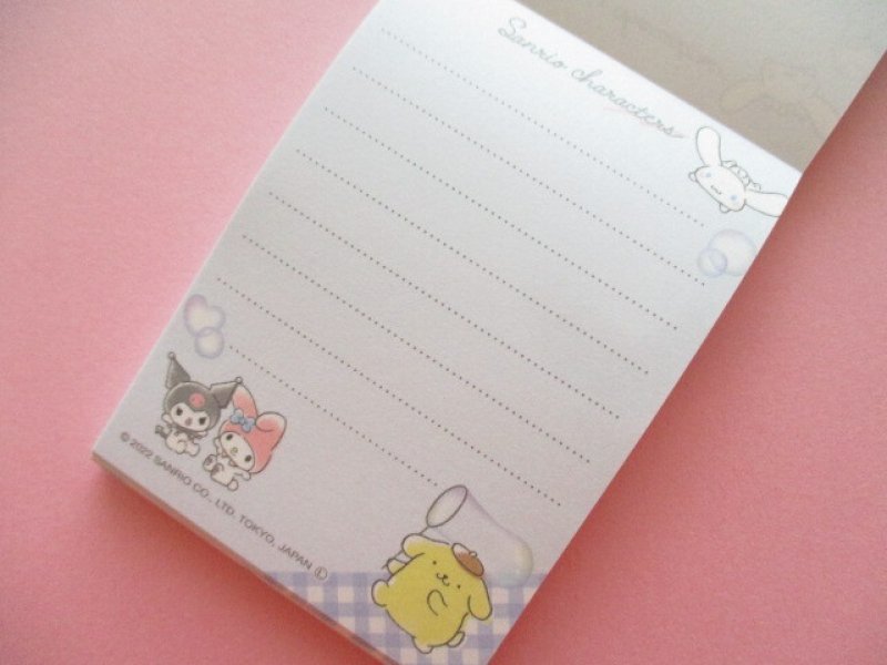 Photo1: Kawaii Cute Mini Memo Pad Sanrio Characters Sanrio *Soap Bubble (109247) 