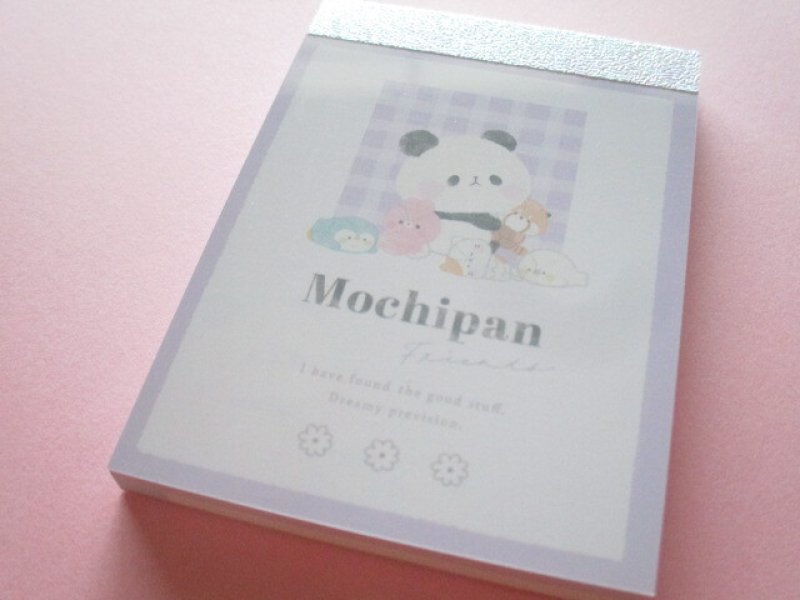 Photo1: Kawaii Cute Mini Memo Pad Mochi Mochi Panda Kamio Japan *Nuigurumi Friends (206695) (1)