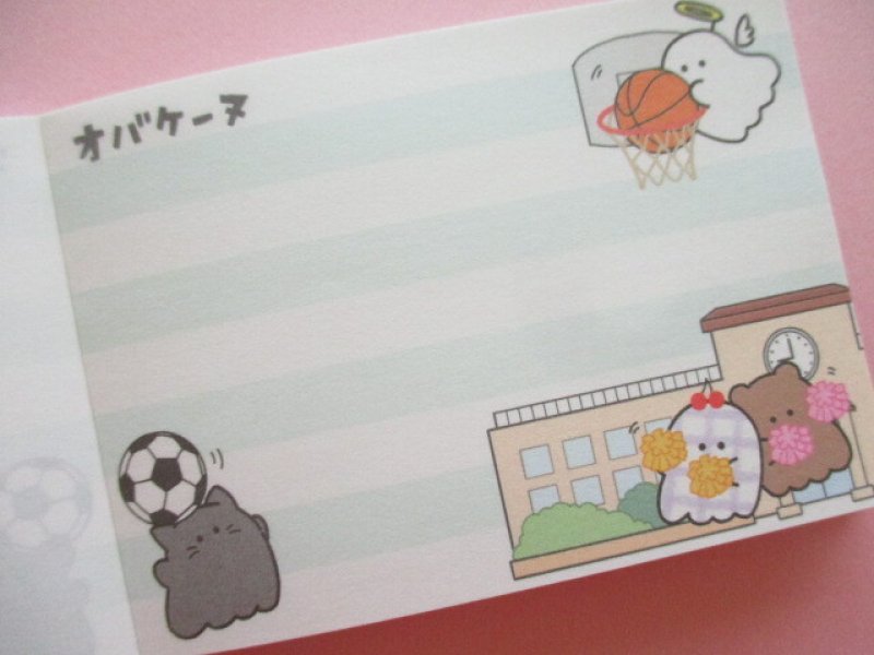 Photo2: Kawaii Cute Mini Memo Pad Obakenu Crux *Sports Club (109717)