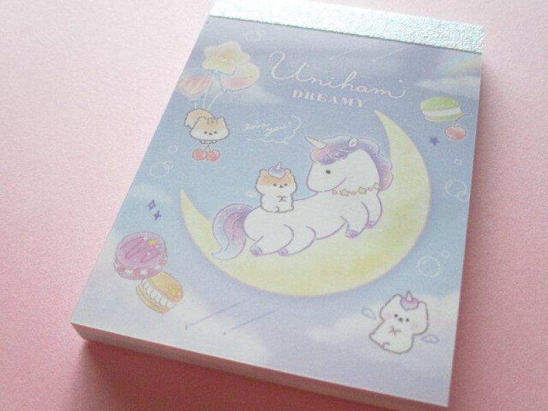 Photo1: Kawaii Cute Mini Memo Pad Crux *Uniham (109435) (1)