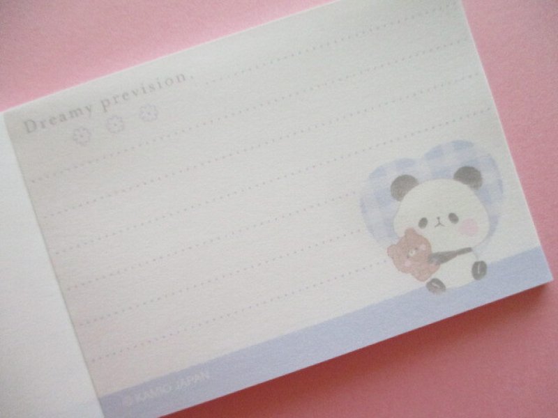 Photo2: Kawaii Cute Mini Memo Pad Mochi Mochi Panda Kamio Japan *Nuigurumi Friends (206695)