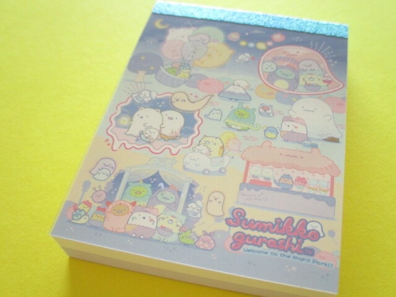 Photo1: Kawaii Cute Mini Memo Pad Sumikkogurashi San-x *Haunted Night Park (MH10101-4) (1)