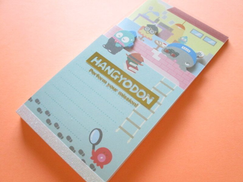 Photo1: Kawaii Cute Medium Memo Pad Sanrio Original * Hangyodon (46944-1)  (1)