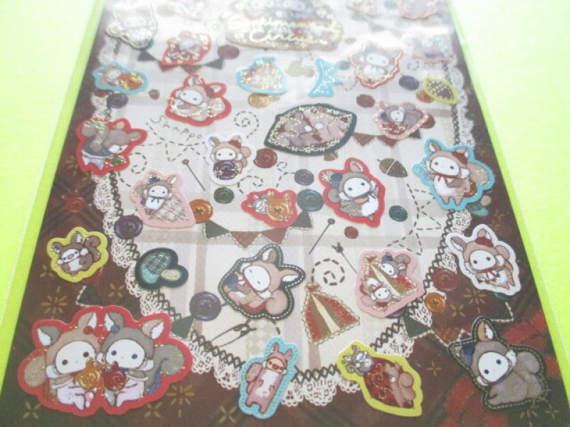 Photo2: Kawaii Cute Stickers Sheet Sentimental Circus San-x *Child Squirrel Tailor (SE55201)