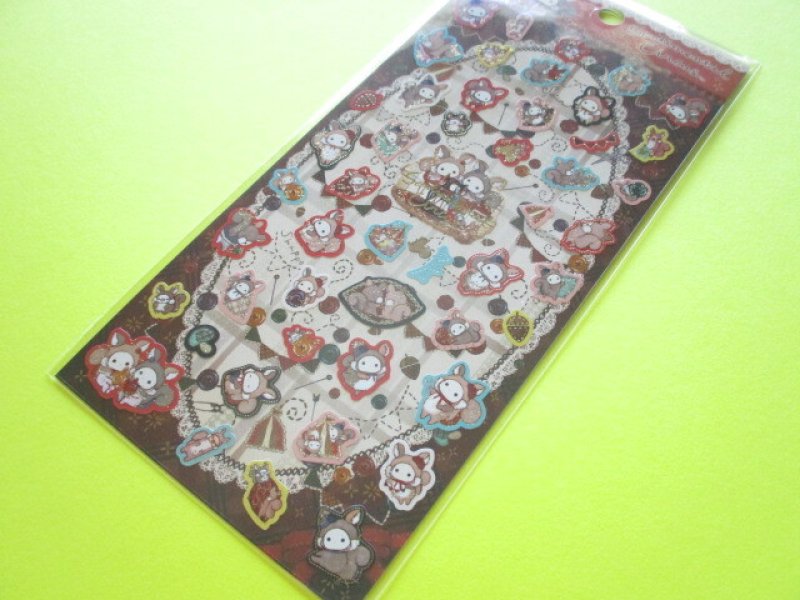 Photo1: Kawaii Cute Stickers Sheet Sentimental Circus San-x *Child Squirrel Tailor (SE55201) (1)