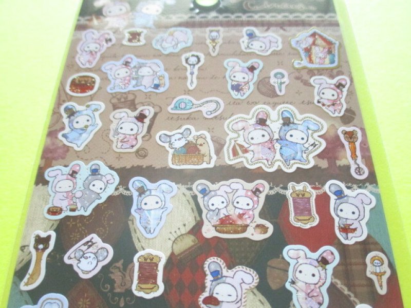 Photo1: Kawaii Cute Stickers Sheet Sentimental Circus San-x *Child Squirrel Tailor (SE55202)