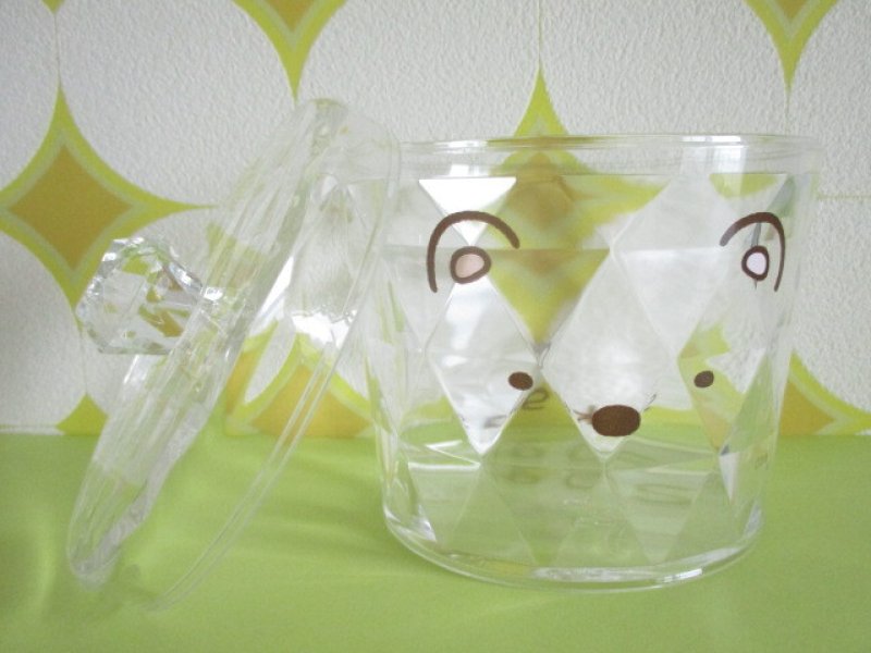 Photo2: Kawaii Cute Clear Canister Sumikkogurashi San-x *Shirokuma (SG-FKK-SK)