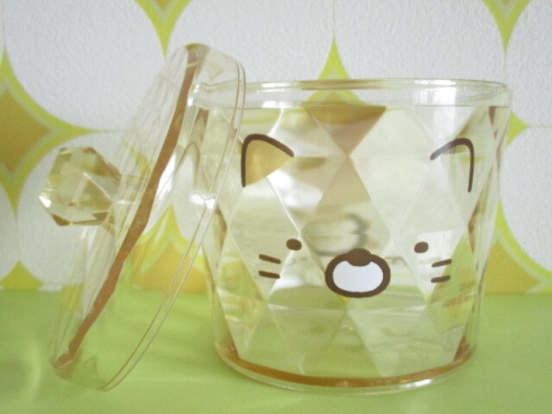 Photo2: Kawaii Cute Clear Canister Sumikkogurashi San-x *Neko (SG-FKK-NE)