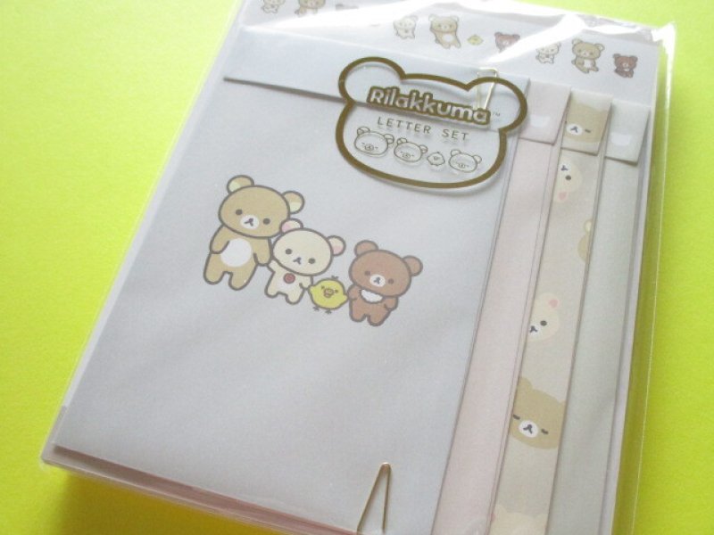 Photo1: Kawaii Cute Regular Letter Set Rilakkuma San-x *New Basic Design (LH76501) (1)