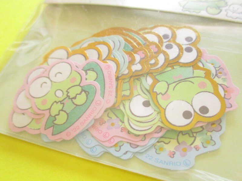 Photo1: Kawaii Cute Sticker Flakes Sack Sanrio *Kerokerokeroppi (408220)