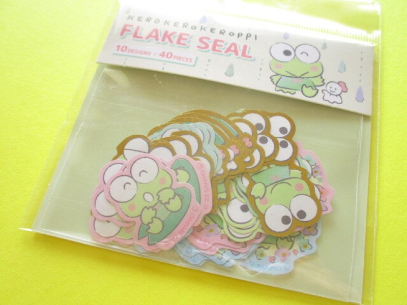 Photo1: Kawaii Cute Sticker Flakes Sack Sanrio *Kerokerokeroppi (408220) (1)