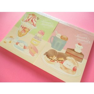 Photo: 2 pcs Kawaii Cute Large Memo Pad Kyowa *Sweets Animal (34-082)