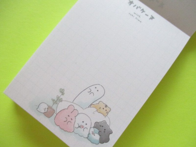 Photo1: Kawaii Cute Mini Memo Pad Obakenu Crux *マッタリ (112687)