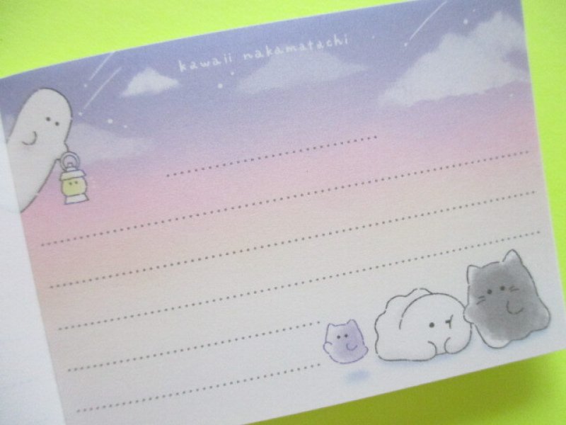 Photo2: Kawaii Cute Mini Memo Pad Obakenu Crux *オウチーヌ (112688)