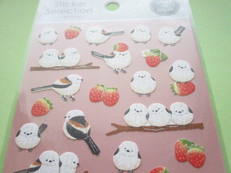 Photo1: Kawaii Cute Stickers Sheet Gaia *Long-tailed Tit (466601)