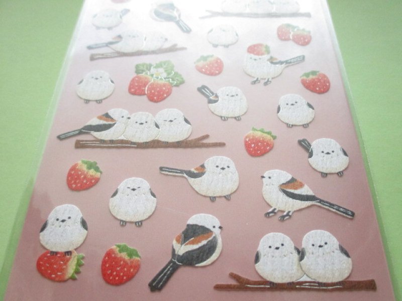 Photo2: Kawaii Cute Stickers Sheet Gaia *Long-tailed Tit (466601)