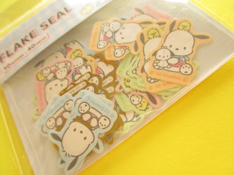 Photo1: Kawaii Cute Sticker Flakes Sack Sanrio *Pochacco (408213)