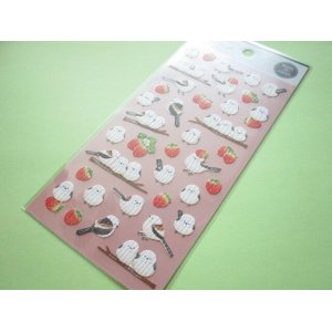 Photo: Kawaii Cute Stickers Sheet Gaia *Long-tailed Tit (466601)