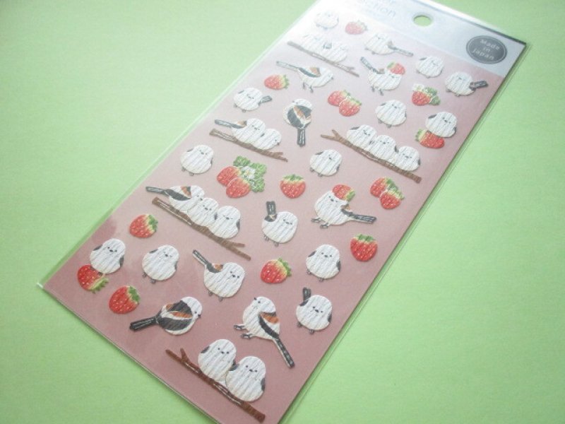 Photo1: Kawaii Cute Stickers Sheet Gaia *Long-tailed Tit (466601) (1)