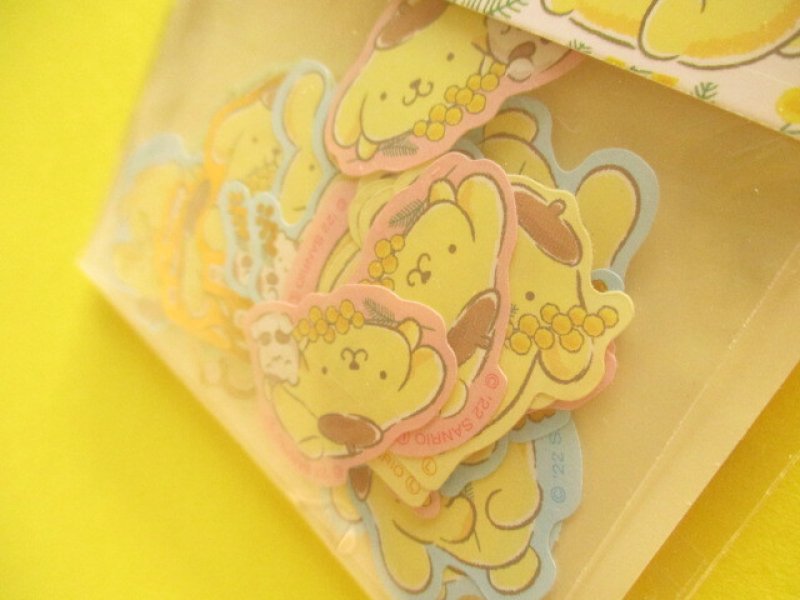 Photo1: Kawaii Cute Sticker Flakes Sack Sanrio *POMPOMPURIN (408206)
