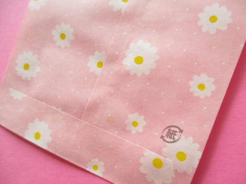 Photo2: 20 pcs Flat Paper Bags Set *Tiny Flowers Mini size